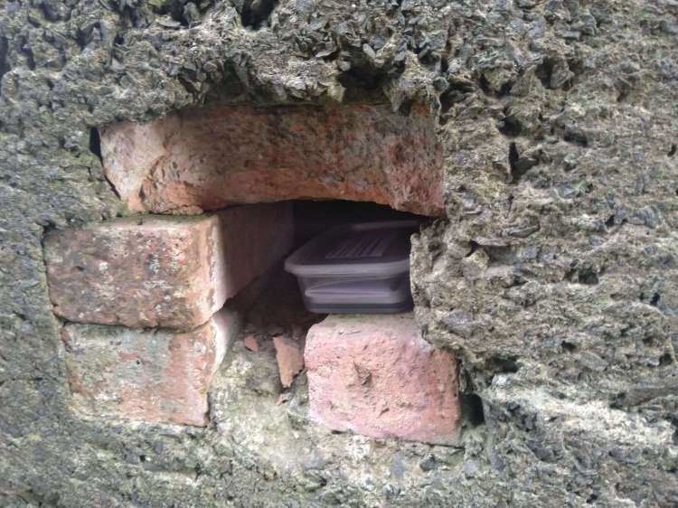 letterbox hiding place on brown clee hill.