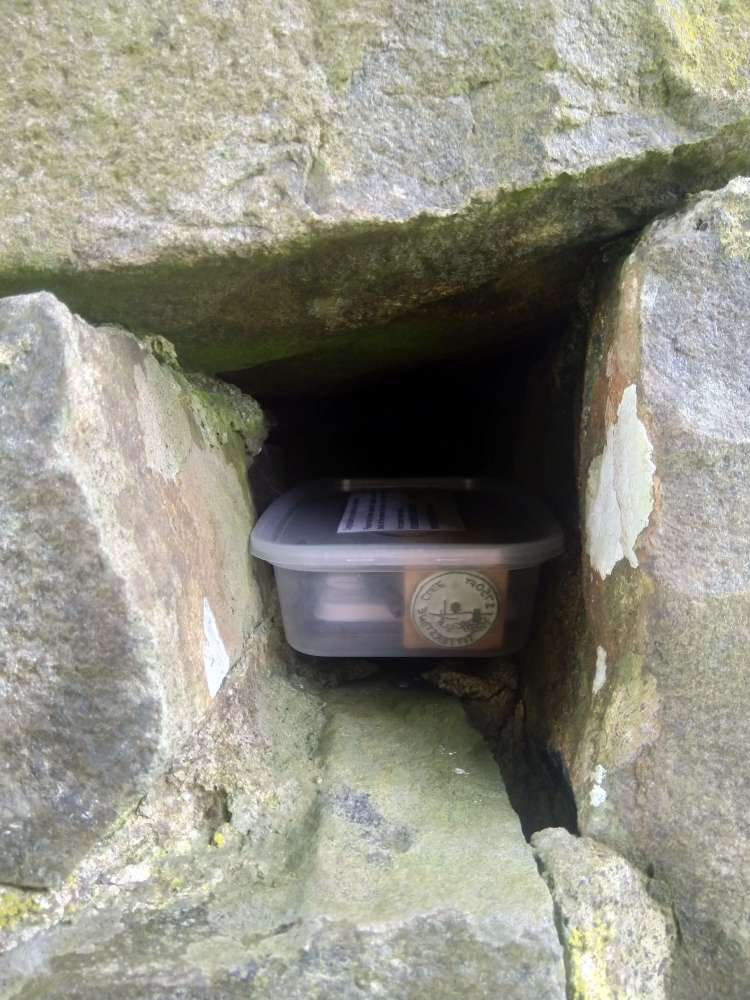 the letterbox hiding place at titterstone clee hill.
