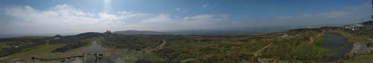 panoramic view from Brown Clee Hill.