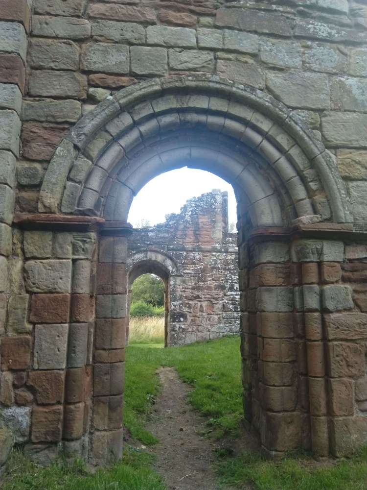 Doorway at White Ladies Priory.