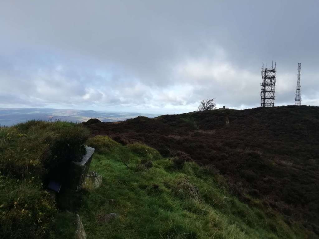 Views along the ridge of brown clee hill