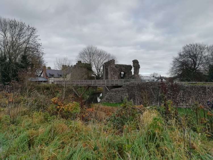 whittington castle from viewpoint