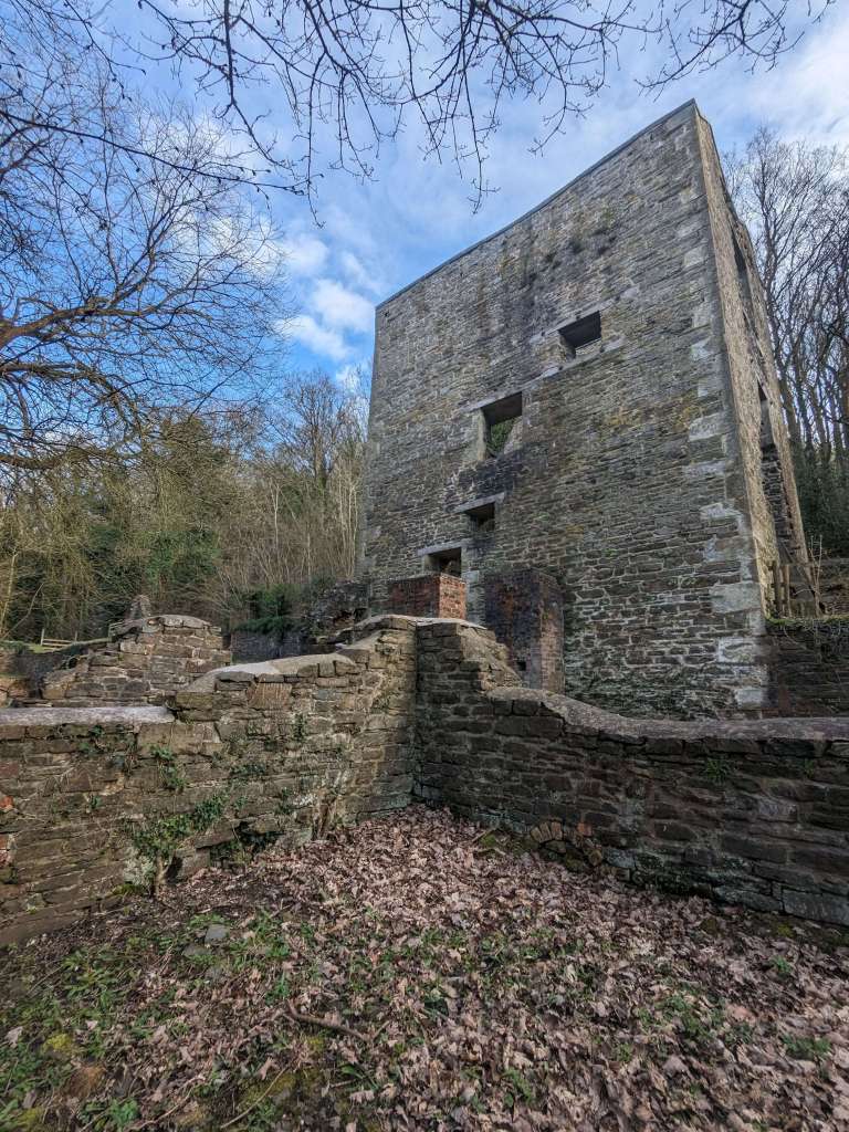 cornish pump house at snailbeach lead mine
