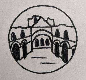 Buildwas Abbey Collectors Stamp